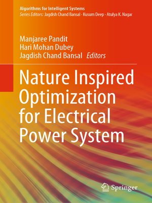 cover image of Nature Inspired Optimization for Electrical Power System